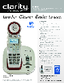 Clarity Cordless Telephone 3.5HS owners manual user guide