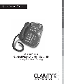 Clarity Telephone C510 owners manual user guide