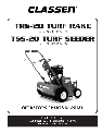 Classen Spreader TRS-20 owners manual user guide