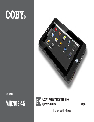 COBY electronic Tablet MID7015-4G owners manual user guide
