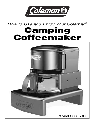 Coleman Coffeemaker 5008-700 owners manual user guide