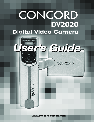 Concord Camera Camcorder DV2020 owners manual user guide