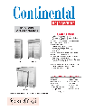 Continental Refrigerator Freezer 1FE-GD owners manual user guide