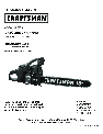 Craftsman Chainsaw 316350840 owners manual user guide