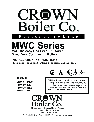 Crown Boiler Boiler MWC Series owners manual user guide