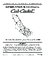 Cub Cadet Lawn Mower 18M owners manual user guide