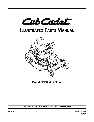 Cub Cadet Lawn Mower CC30 owners manual user guide