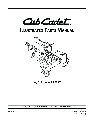 Cub Cadet Log Splitter LS 27 CC owners manual user guide