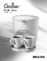 Cucina Pro Coffeemaker HD7140 owners manual user guide
