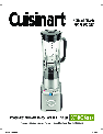 Cuisinart Blender CBT-1000 Series owners manual user guide