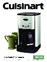 Cuisinart Coffeemaker DCC-1200 owners manual user guide