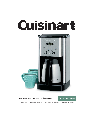 Cuisinart Coffeemaker DCC-1400C owners manual user guide
