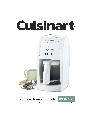 Cuisinart Coffeemaker DGB-550 Series owners manual user guide