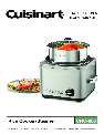 Cuisinart Rice Cooker CRC-800 owners manual user guide