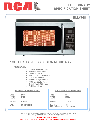 Curtis Microwave Oven RMW768 owners manual user guide