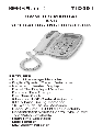 Curtis Telephone TID991 owners manual user guide