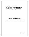 CyberPower Thermostat PR50000LCDRTXL5U owners manual user guide