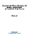 D-Link Router DWL-G800AP owners manual user guide