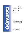 Daewoo VCR DV-K580NZ-T owners manual user guide