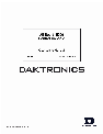 Daktronics Fitness Electronics All Sport 5000 owners manual user guide
