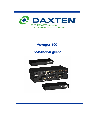 Daxten Switch Voyager 100 owners manual user guide