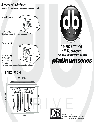 DB Drive Speaker APT6.0PRO-B (Black) 8.5 9 9.75 9.5 APT8.0PRO-W (White) owners manual user guide