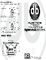 DB Drive Speaker SPW8.3D2 owners manual user guide