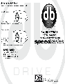DB Drive Speaker SW10D2 owners manual user guide