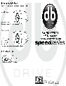 DB Drive Speaker SW12D2 owners manual user guide