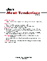 Deni Food Processor MT-116 owners manual user guide