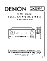 Denon Stereo System AVR-1082 owners manual user guide