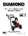 Diamond Power Products Pressure Washer 3100 Psi owners manual user guide