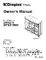 Dimplex Indoor Fireplace DF3215NH owners manual user guide