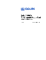 Dolby Laboratories Network Card DP570 owners manual user guide