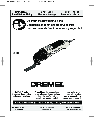 Dremel Range 6300 owners manual user guide