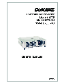 Dukane Projector 8755E-RJ owners manual user guide