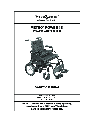 E&J Wheelchair GF0600059REVB06 owners manual user guide