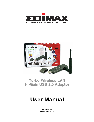 Edimax Technology Network Card Adaptor owners manual user guide