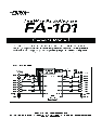 Edirol Musical Instrument FA-101 owners manual user guide