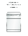 Electrolux Dishwasher 65070 Vi owners manual user guide