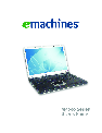 eMachines Laptop M5000 Series owners manual user guide