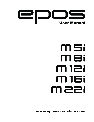 EPOS Speaker M Series owners manual user guide
