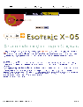Esoteric CD Player X-05 owners manual user guide
