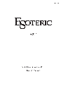 Esoteric Fitness Equipment AZ-1 owners manual user guide