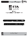 ETA Systems Power Supply ETA-S15 owners manual user guide