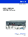 Extron electronic Switch FOX T USW 203 owners manual user guide