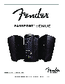 Fender Speaker System 25 owners manual user guide