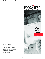FoodSaver Food Saver Vac 1500 owners manual user guide