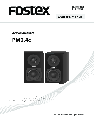 Fostex Speaker Speaker owners manual user guide