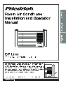 Friedrich Air Conditioner CP06/CP08 owners manual user guide